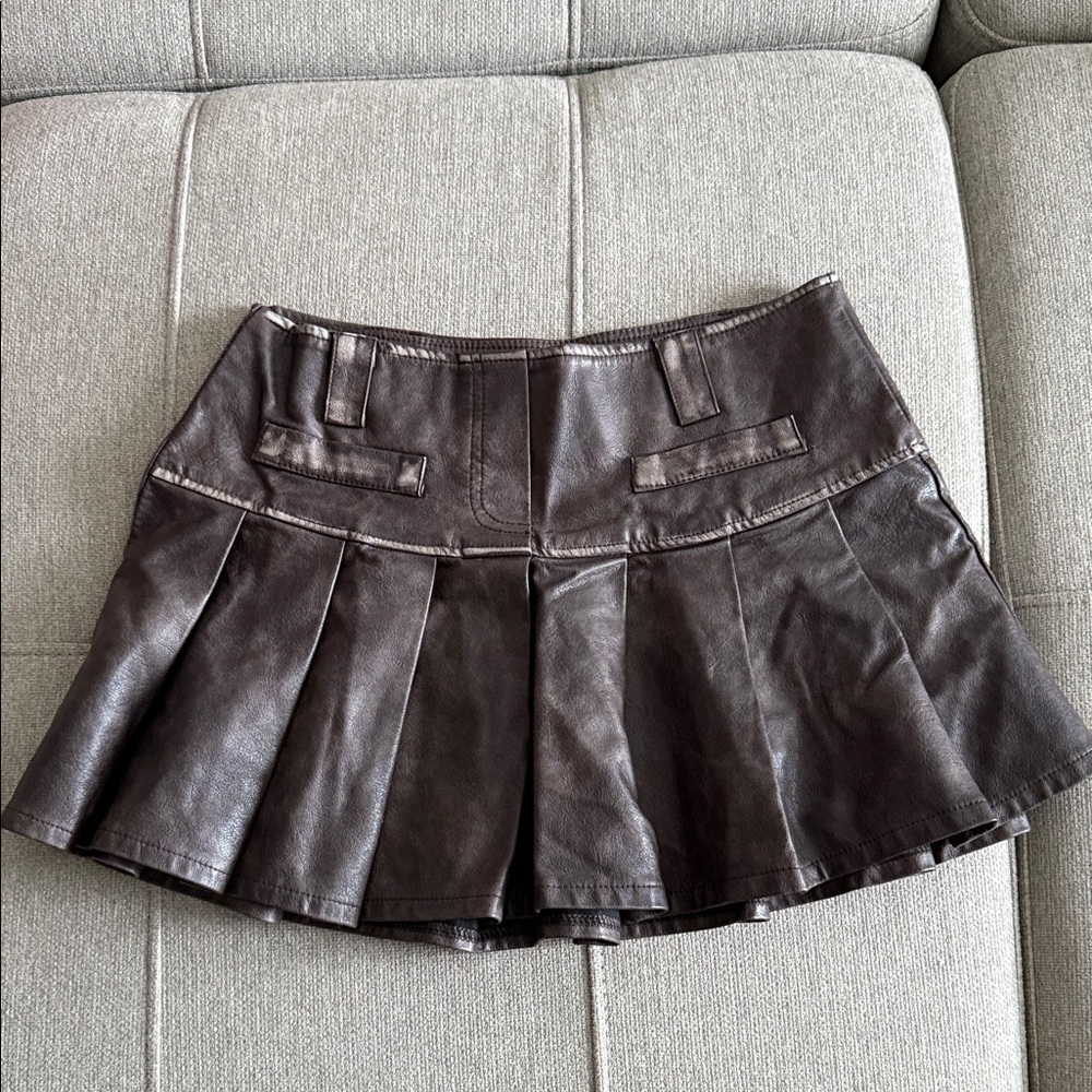 Fashion Nova Brown Mini Skirt